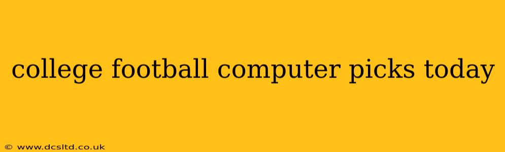 college football computer picks today