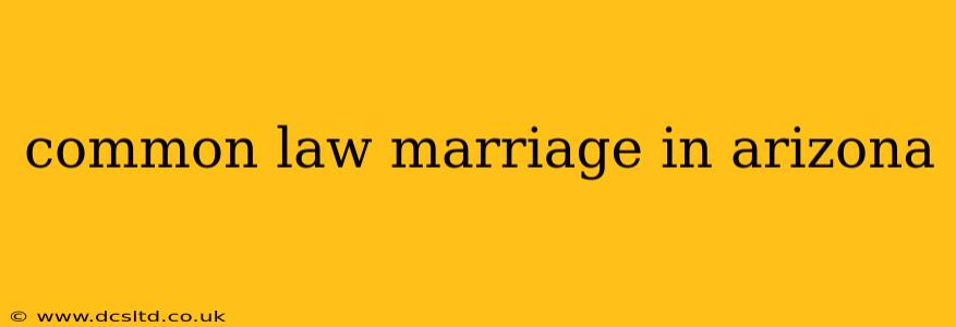 common law marriage in arizona
