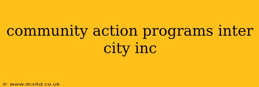 community action programs inter city inc