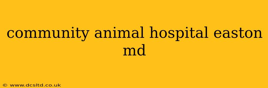 community animal hospital easton md