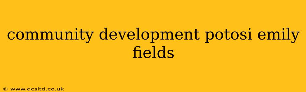 community development potosi emily fields