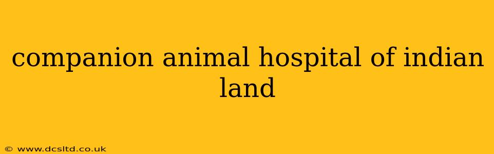 companion animal hospital of indian land