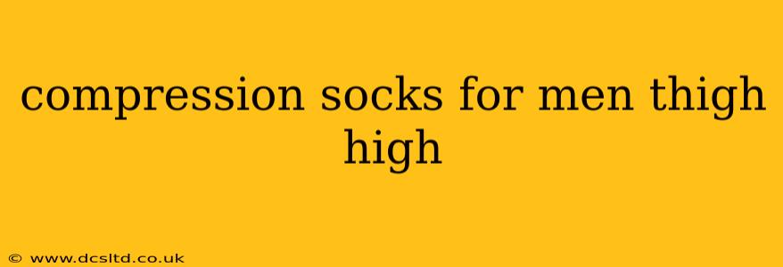 compression socks for men thigh high