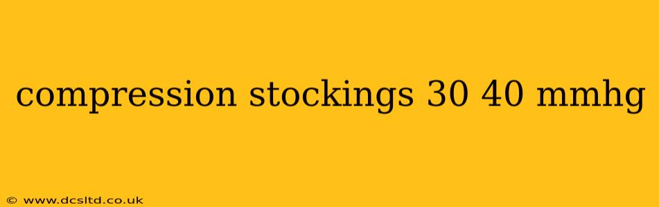 compression stockings 30 40 mmhg