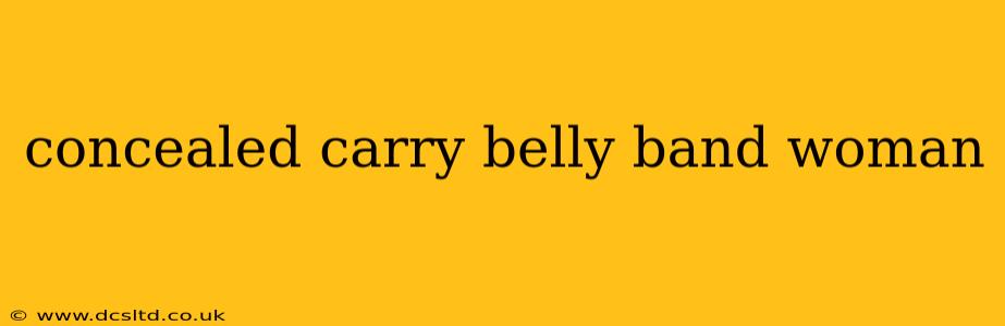 concealed carry belly band woman