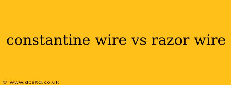 constantine wire vs razor wire