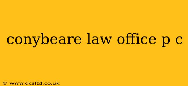 conybeare law office p c