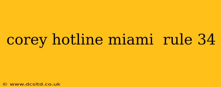 corey hotline miami  rule 34