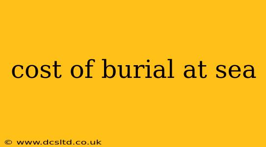 cost of burial at sea