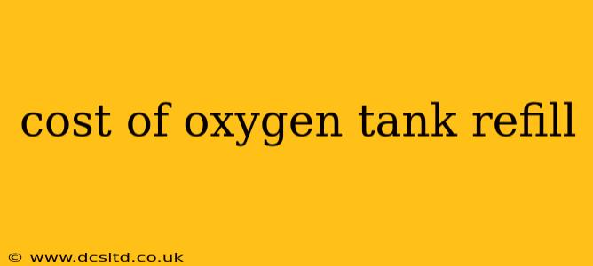 cost of oxygen tank refill