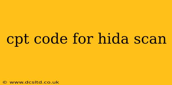 cpt code for hida scan