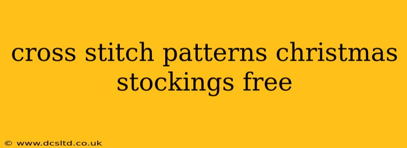 cross stitch patterns christmas stockings free