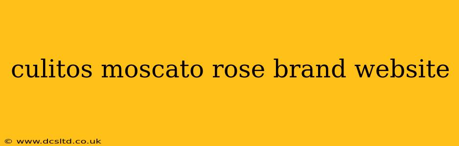 culitos moscato rose brand website