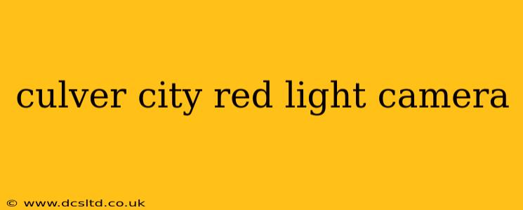 culver city red light camera