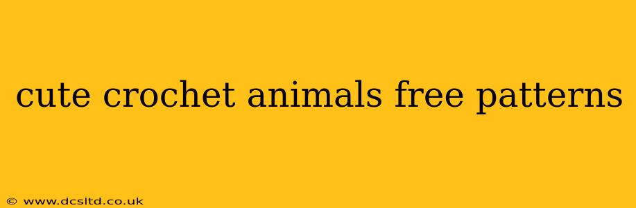 cute crochet animals free patterns