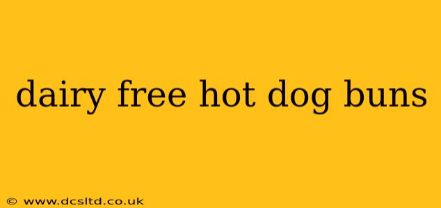dairy free hot dog buns