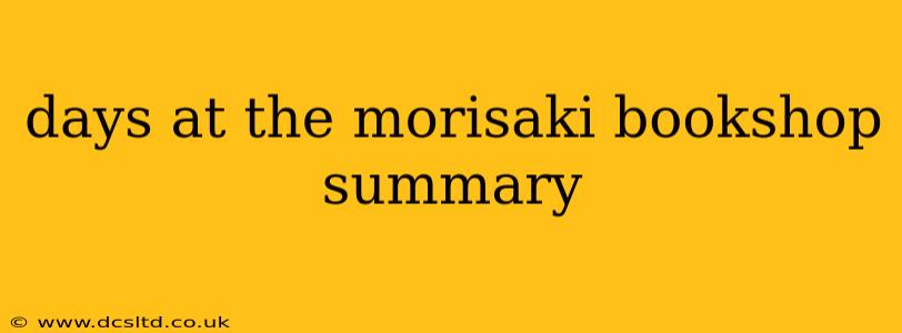 days at the morisaki bookshop summary