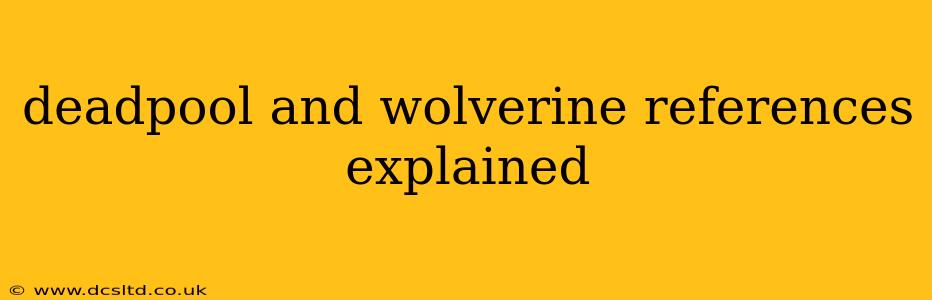 deadpool and wolverine references explained
