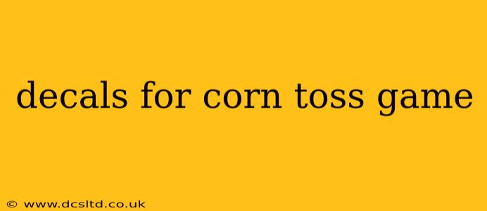 decals for corn toss game