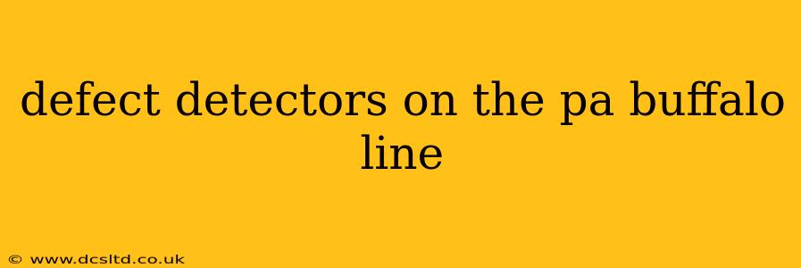 defect detectors on the pa buffalo line
