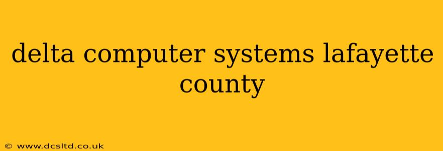 delta computer systems lafayette county