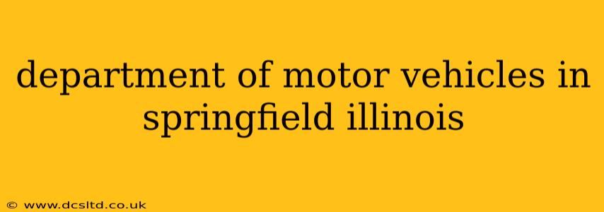 department of motor vehicles in springfield illinois