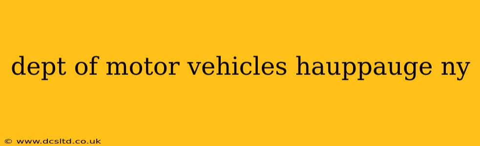 dept of motor vehicles hauppauge ny