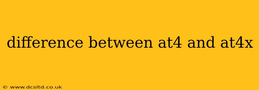 difference between at4 and at4x