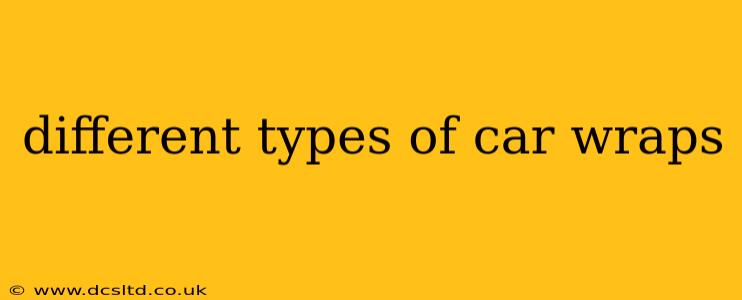 different types of car wraps