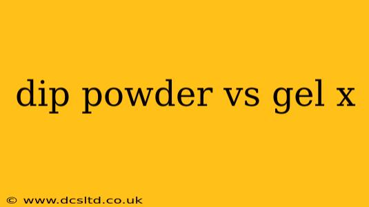 dip powder vs gel x