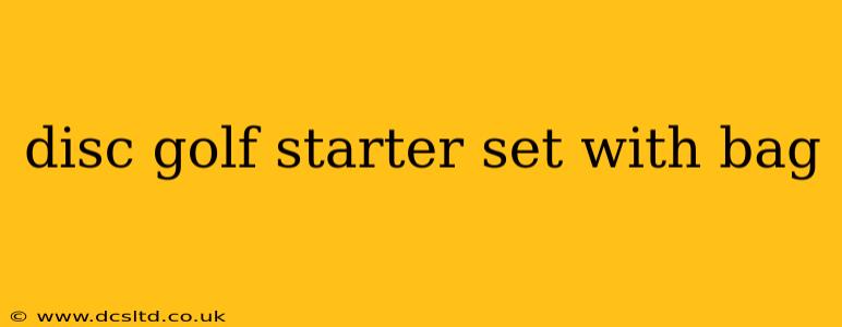 disc golf starter set with bag