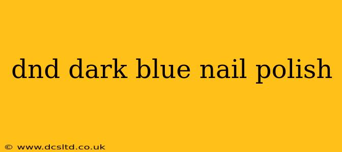 dnd dark blue nail polish