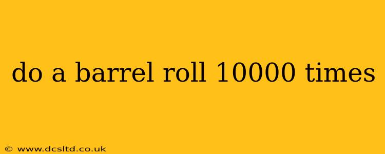 do a barrel roll 10000 times