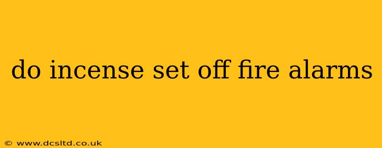 do incense set off fire alarms