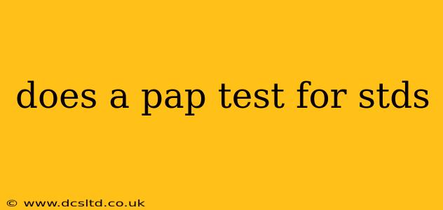 does a pap test for stds