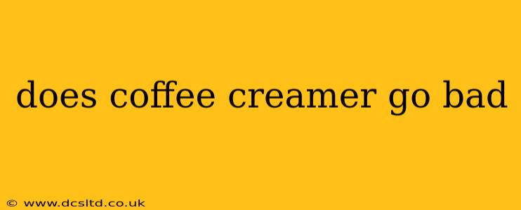 does coffee creamer go bad