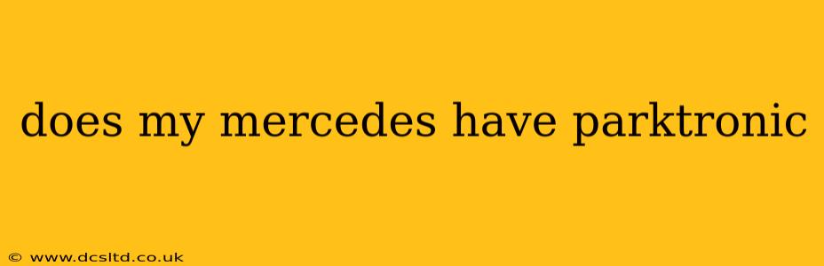 does my mercedes have parktronic