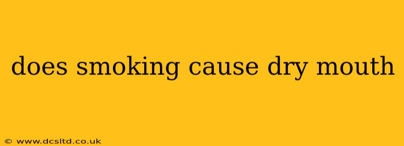 does smoking cause dry mouth