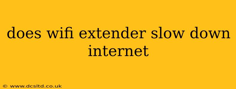 does wifi extender slow down internet