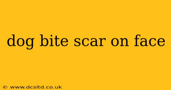 dog bite scar on face