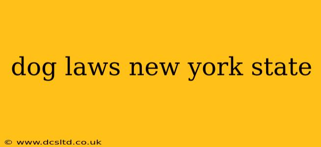 dog laws new york state