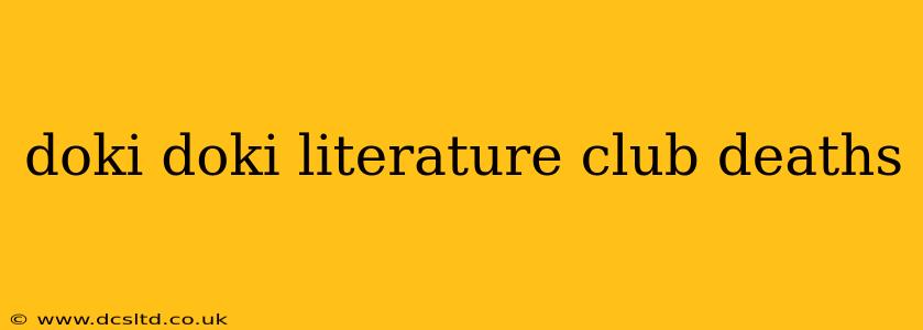 doki doki literature club deaths