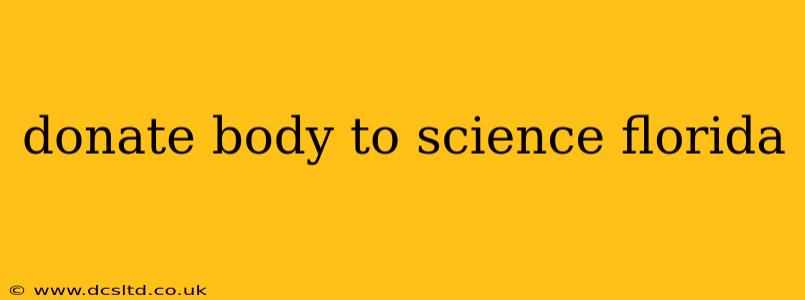 donate body to science florida