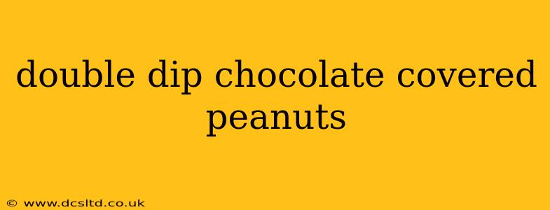 double dip chocolate covered peanuts