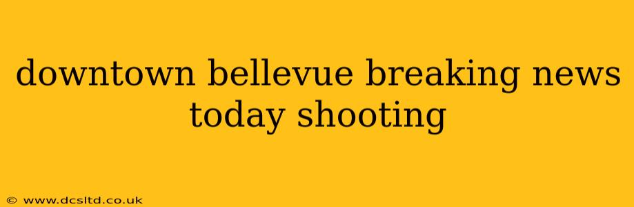 downtown bellevue breaking news today shooting