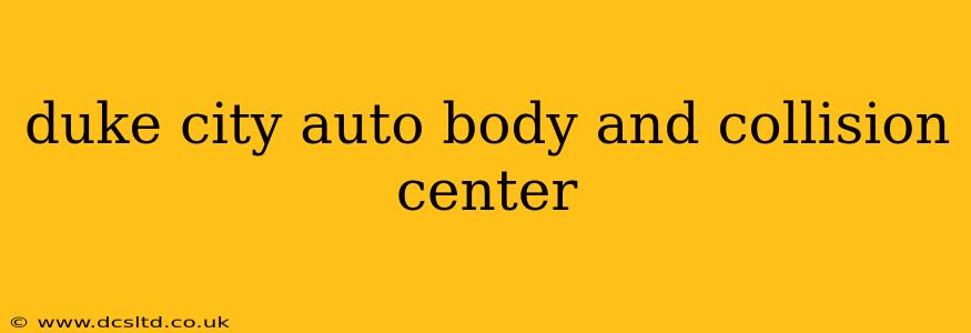 duke city auto body and collision center