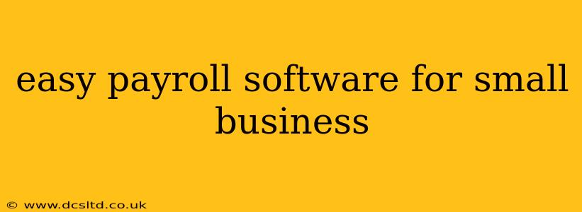 easy payroll software for small business