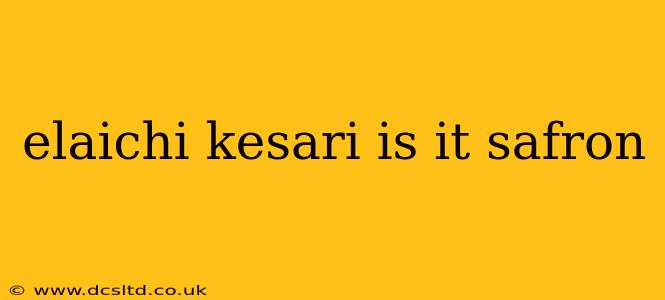 elaichi kesari is it safron