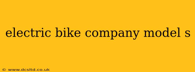 electric bike company model s