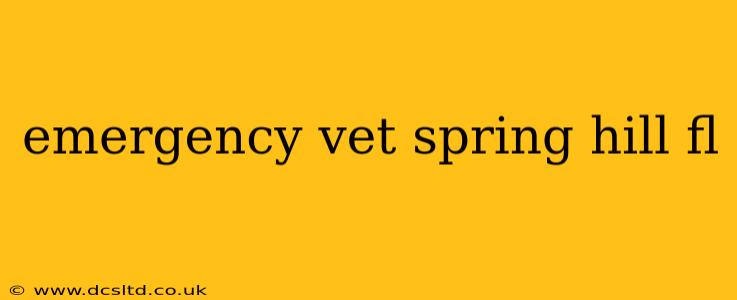 emergency vet spring hill fl